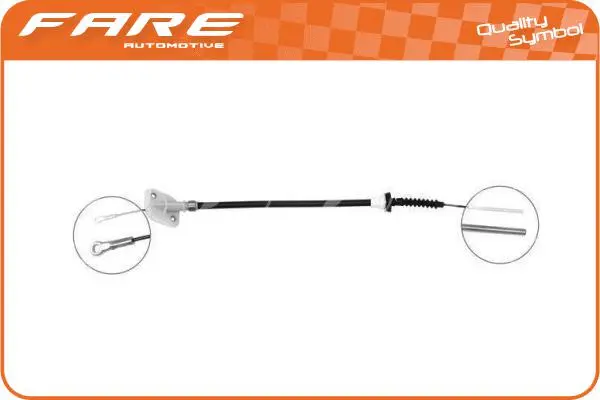 Tirette à câble, commande d'embrayage FARE-RCH 24530