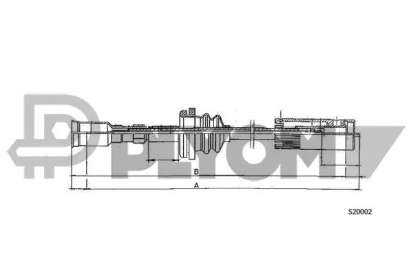 Câble flexible de commande de compteur PLYOM P483127