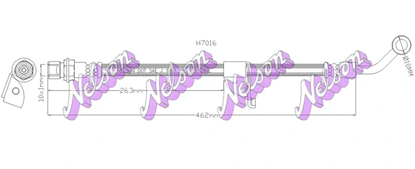 Flexible de frein KAWE H7016