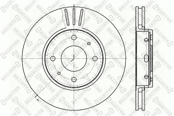 Disque de frein STELLOX 6020-4839V-SX