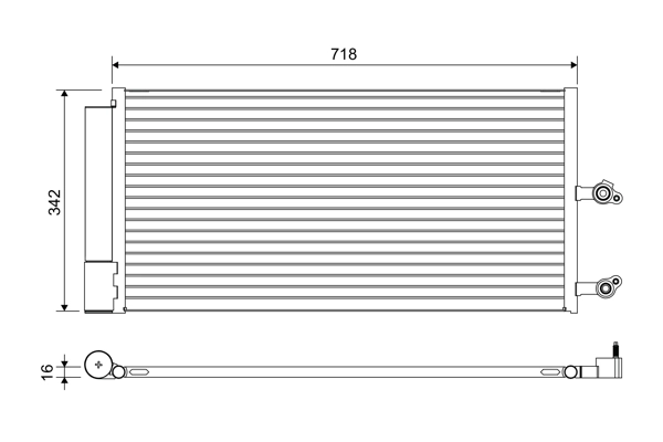 Condenseur, climatisation VALEO 822644