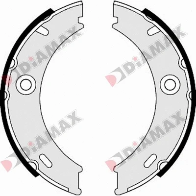 Jeu de mâchoires de frein, frein de stationnement DIAMAX N01305