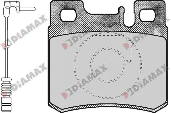 Kit de plaquettes de frein, frein à disque DIAMAX N09819A