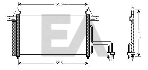 Condenseur, climatisation EACLIMA 30C25035