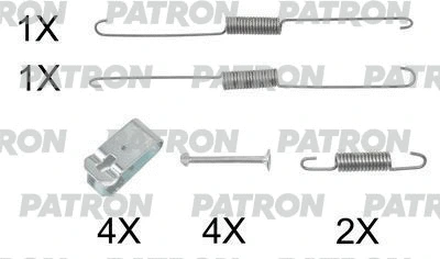 Kit d'accessoires, mâchoire de frein PATRON PSRK0246