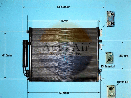 Condenseur, climatisation AUTO AIR GLOUCESTER 16-9641