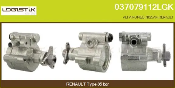 Pompe hydraulique, direction LGK 037079112LGK