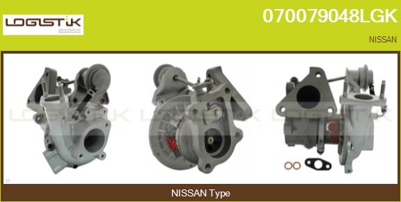 Turbocompresseur, suralimentation LGK 070079048LGK
