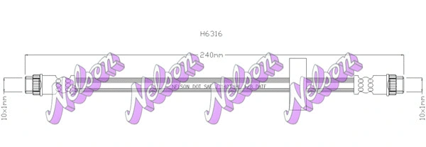 Flexible de frein KAWE H6316