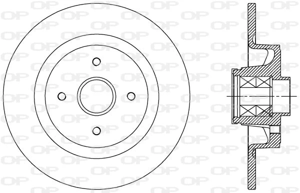 Disque de frein OPEN PARTS BDA2511.30
