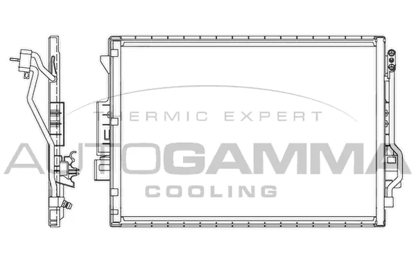 Condenseur, climatisation AUTOGAMMA 105863