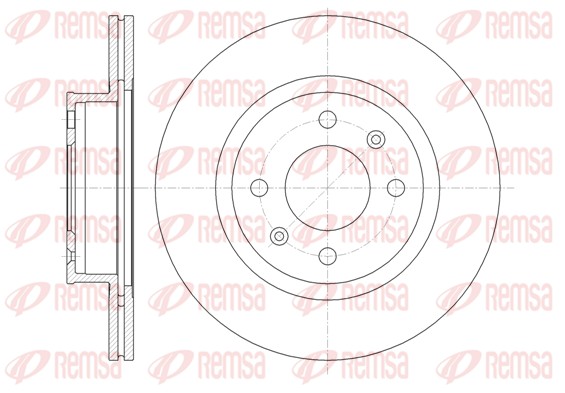 Disque de frein REMSA 61365.10