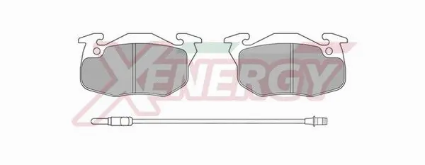 Kit de plaquettes de frein, frein à disque AP XENERGY X40169