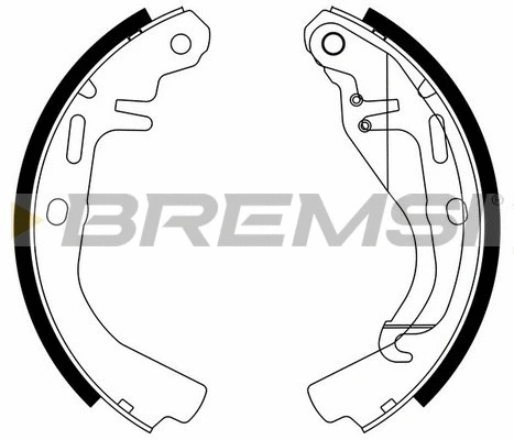 Jeu de mâchoires de frein BREMSI GF0348