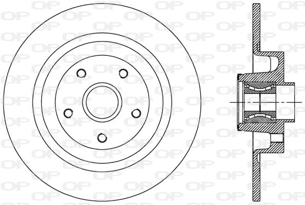 Disque de frein OPEN PARTS BDA2507.30