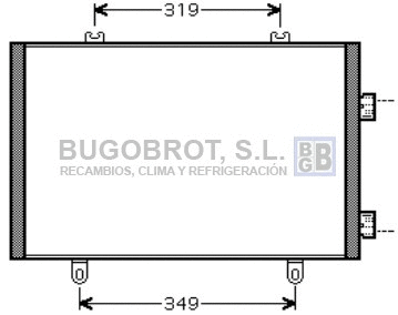 Condenseur, climatisation BUGOBROT 62-RT5349