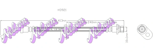 Flexible de frein KAWE H3921