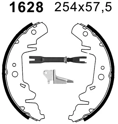 Jeu de mâchoires de frein BSF 06472X