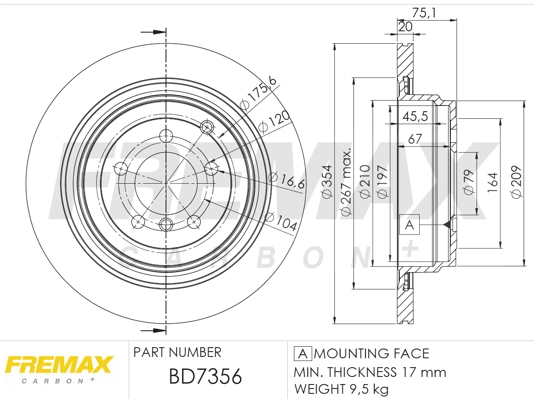 Disque de frein FREMAX BD-7356
