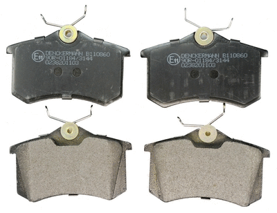 Kit de plaquettes de frein, frein à disque DENCKERMANN B110860