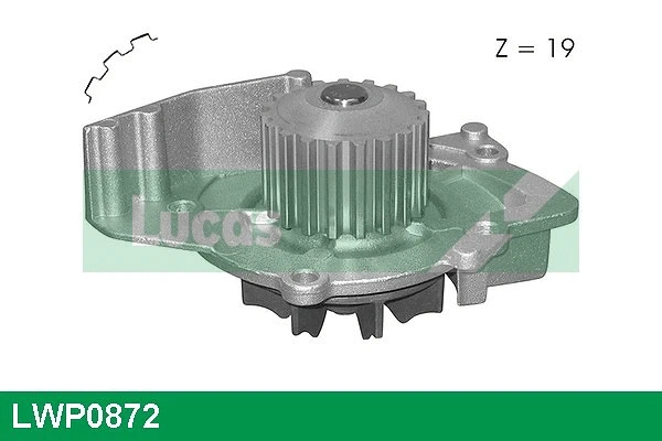 Pompe à eau, refroidissement du moteur LUCAS LWP0872