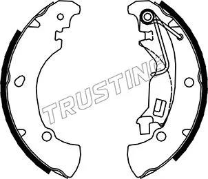 Jeu de mâchoires de frein TRUSTING 034.108