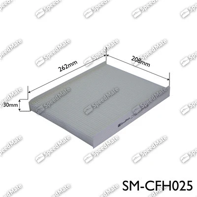 Filtre, air de l'habitacle SpeedMate SM-CFH025