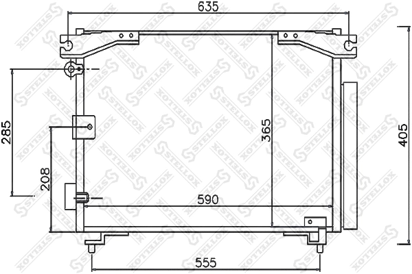 Condenseur, climatisation STELLOX 10-45349-SX