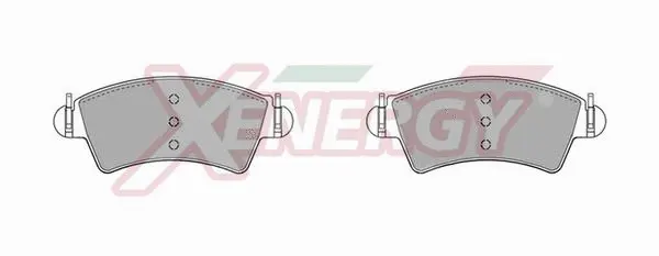Kit de plaquettes de frein, frein à disque AP XENERGY X40751