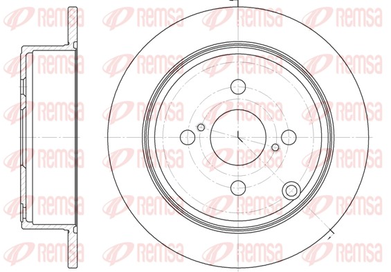 Disque de frein REMSA 61073.00
