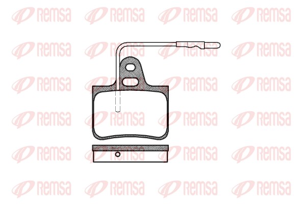 Kit de plaquettes de frein, frein à disque REMSA 0076.04