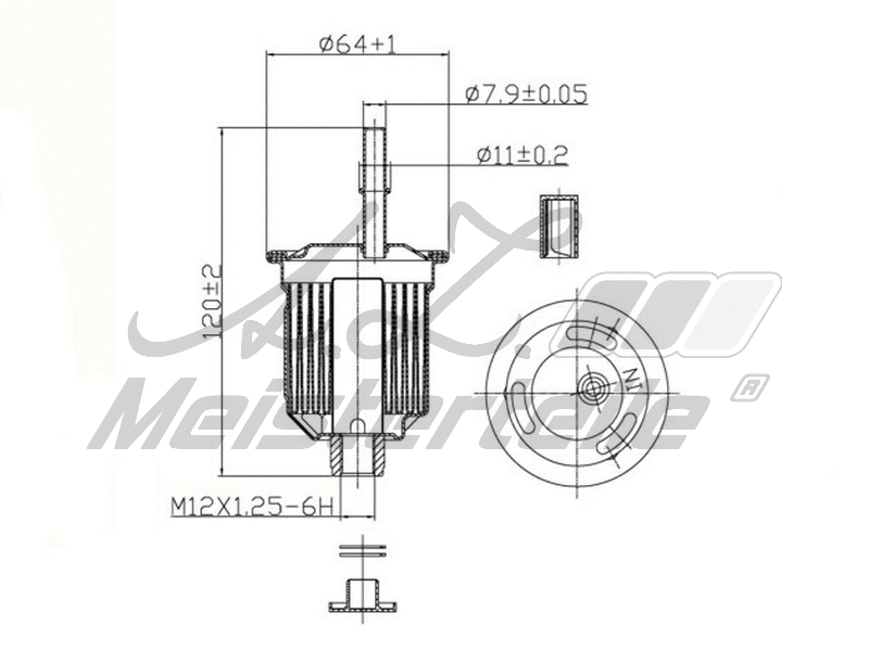 Filtre à carburant A.Z. Meisterteile AZMT-41-020-1453