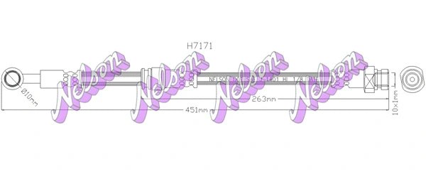 Flexible de frein KAWE H7171