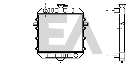 Radiateur, refroidissement du moteur EACLIMA 31R54017