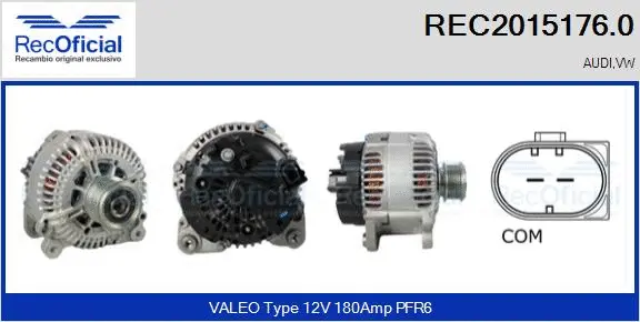 Alternateur RECOFICIAL REC2015176.0