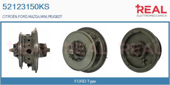 Groupe carter, turbocompresseur REAL 52123150KS