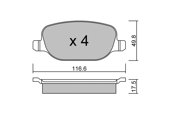 Kit de plaquettes de frein, frein à disque AISIN BPFI-2006