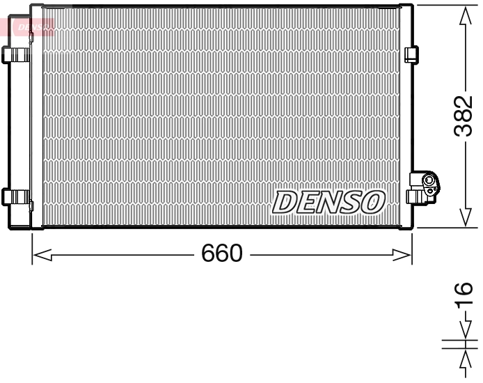 Condenseur, climatisation DENSO DCN05107