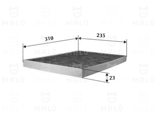 Filtre, air de l'habitacle AKRON-MALÒ 1531072
