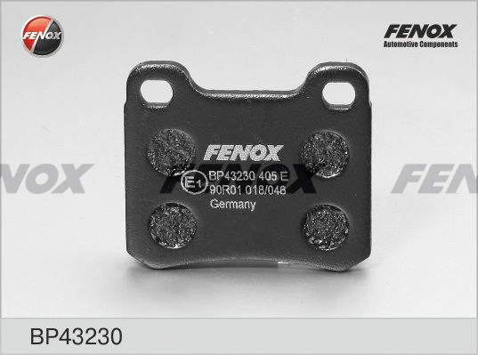 Kit de plaquettes de frein, frein à disque FENOX BP43230
