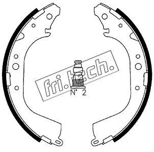 Jeu de mâchoires de frein fri.tech. 1115.288