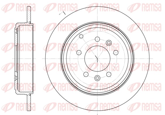 Disque de frein REMSA 6692.00