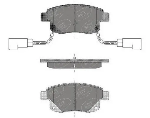Kit de plaquettes de frein, frein à disque SCT - MANNOL SP 492 PR