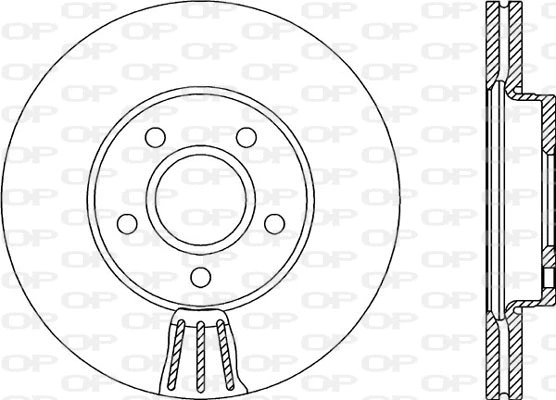 Disque de frein OPEN PARTS BDR2152.20