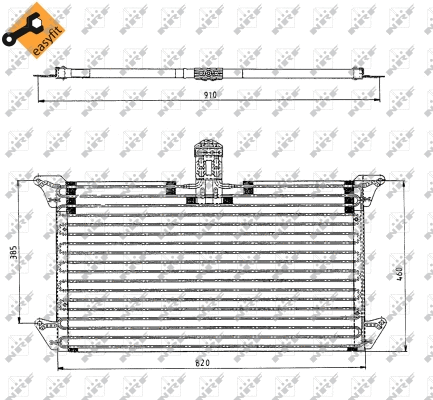 Condenseur, climatisation NRF 35061
