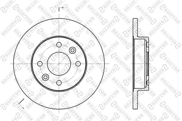 Disque de frein STELLOX 6020-3908-SX