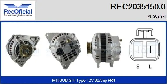 Alternateur RECOFICIAL REC2035150.0