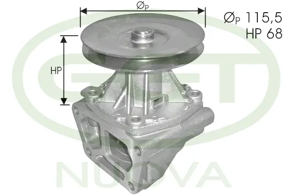 Pompe à eau, refroidissement du moteur GGT PA10021