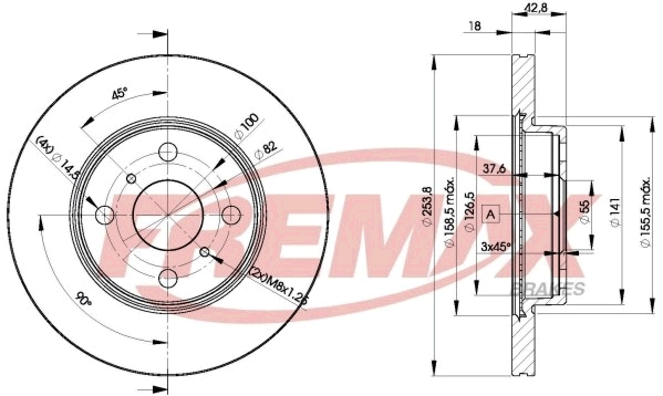 Disque de frein FREMAX BD-1608