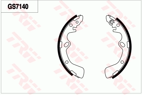 Jeu de mâchoires de frein TRW GS7140